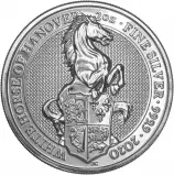 2020 Queen's Beasts 'The White Horse of Hanover' 2 oz Silver Coin - Pre-Owned