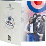 2021 Coloured Base Metal BU British Decimal Elizabeth II The Who Pound Sterling £5  Coin Single United Kingdom The Royal Mint in sleeve