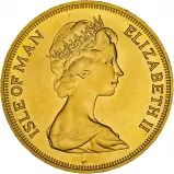 1974 Gold £5  Coin Single Isle of Man obverse