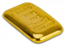 Gold 100g Bar Baird - Pre-Owned side view
