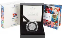 2021 Tokyo Olympics Team GB Silver Proof 50p Coin in box
