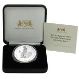 2016  Silver Proof Elizabeth II Coin With Box with Cert Tristan Da Cunha - Secondary Market box