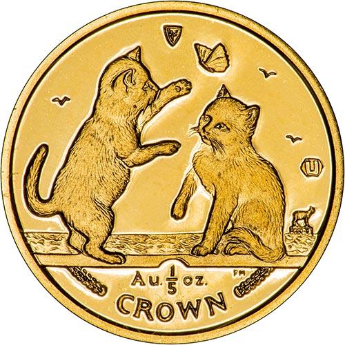 Cat coins 2004 Manx Cat 1/5oz Gold Coin | Chards