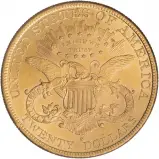 1896 Gold Better Than Bullion Double Eagle US Dollar $20  Coin Single Collectable United States of America Liberty/Coronet Head reverse