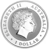 2018 Silver 1 oz Emu Perth Mint Bullion Coin - Pre-owned obverse