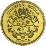 1962 Gold BU Quarter Koula Salote Tupou III Coin 