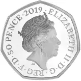 2019 Silver Proof Beatrix Potter Peter Rabbit Pound  obverse