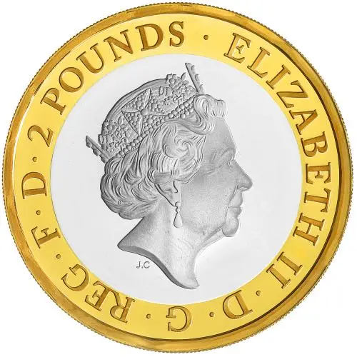 2018 Silver Proof Frankenstein Pound Sterling £2  Coin Single United Kingdom The Royal Mint obverse