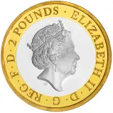 2018 Silver Proof Frankenstein Pound Sterling £2  Coin Single United Kingdom The Royal Mint obverse