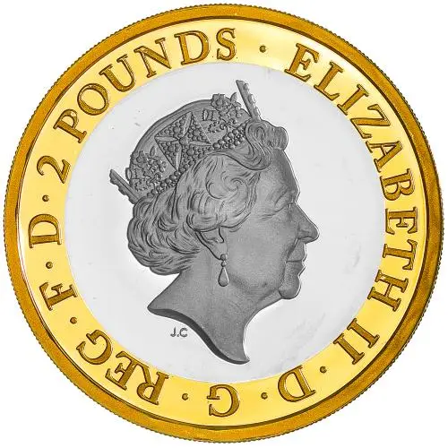 2018 RAF Centenary 'Spitfire' £2 Silver Proof Coin - Pre-Owned obverse