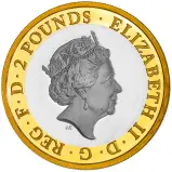 2018 RAF Centenary 'Spitfire' £2 Silver Proof Coin - Pre-Owned obverse