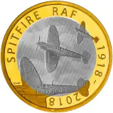 2018 RAF Centenary 'Spitfire' £2 Silver Proof Coin - Pre-Owned