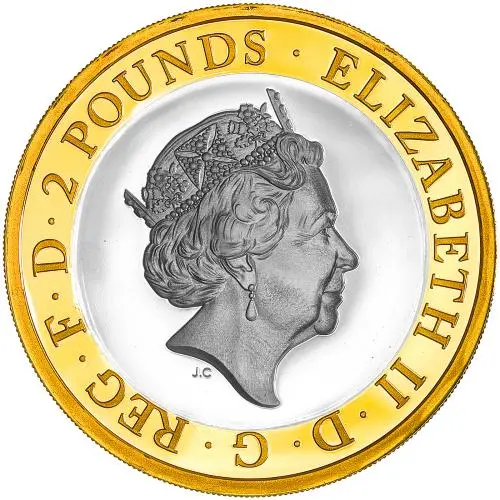2018 RAF Centenary 'Sea King' £2 Silver Proof Coin - Pre-Owned obverse