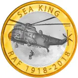 2018 RAF Centenary 'Sea King' £2 Silver Proof Coin - Pre-Owned