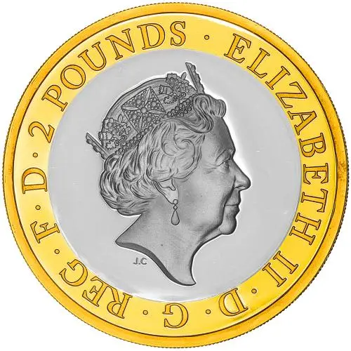 2018 RAF Centenary 'Vulcan' £2 Silver Proof Coin - Pre-Owned obverse