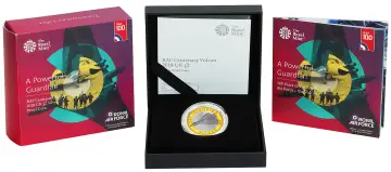 2018 RAF Centenary 'Vulcan' £2 Silver Proof Coin - Pre-Owned reverse display