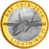 2018 RAF Centenary 'F-35 Lightning II' £2 Silver Proof Coin - Pre-Owned
