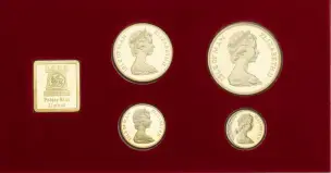 1979   Gold Proof  Coin Sets Isle of Man 4 Coins obverse