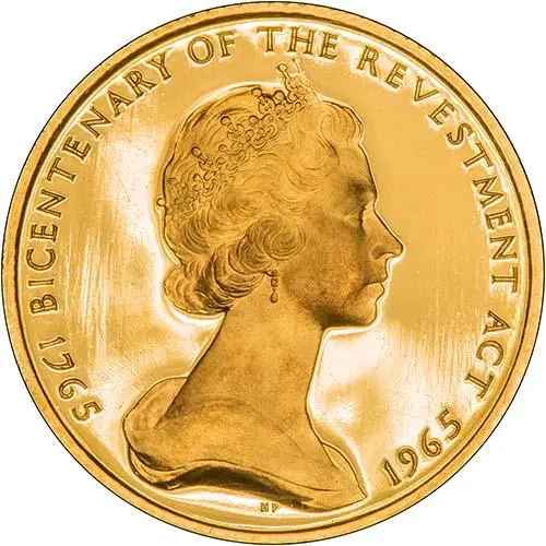 1965   Whole Coin Set Isle of Man - Three (3) Coins Grade C Gold Proof Bicentenary of the Revestment Act 21636