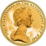 1965   Whole Coin Set Isle of Man - Three (3) Coins Grade C Gold Proof Bicentenary of the Revestment Act 21636