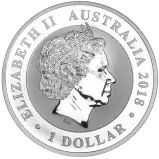 2018 Silver 1 oz Bird Of Paradise Perth Mint Bullion Coin - Pre-owned obverse