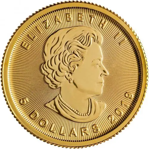 2019 Gold Bullion 0.1 Ounce Maple Coin Royal Canadian Mint