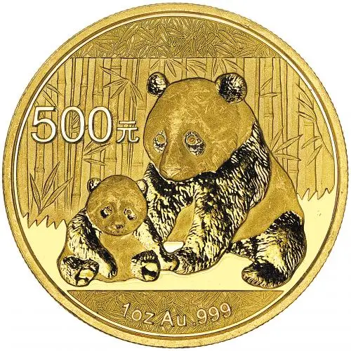 Gold 1 oz Panda Bullion Coins- Secondary Market reverse