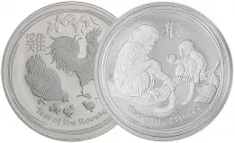 0.5 oz Australian Silver Coin Bullion - Perth Mint - Minty