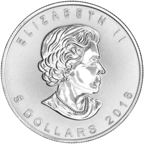 2018 Silver Bullion 1 Ounce Maple Merry Christmas Coin Royal Canadian Mint obverse