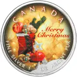2018 Maple 'Merry Christmas' 1 oz Silver Bullion Coin - Pre-Owned