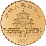1985 1 oz Gold Panda Bullion obverse