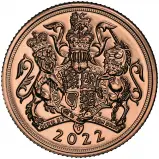 2022 Queen Elizabeth II Platinum Jubilee Gold Sovereign Coin
