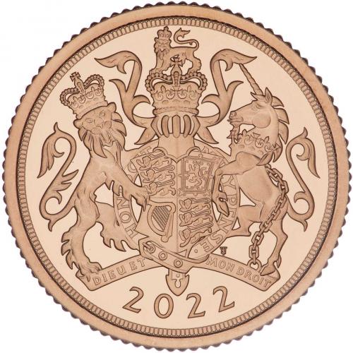 British Gold Queen Elizabeth II Memorial Half Sovereign Coin