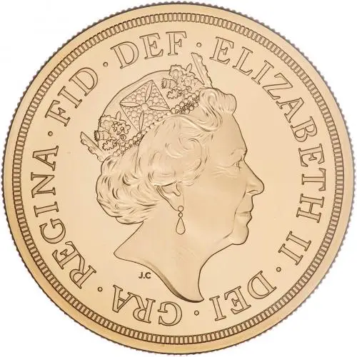 2022 5-Coin Gold Proof Sovereign Set obverse design