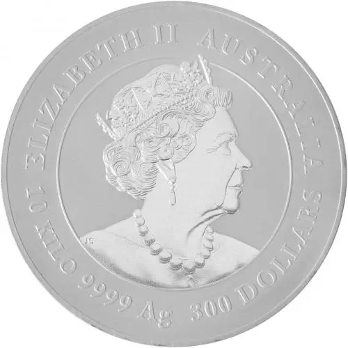 2022 Year of the Tiger Perth Mint Lunar 10 kg Silver Bullion Coin obverse
