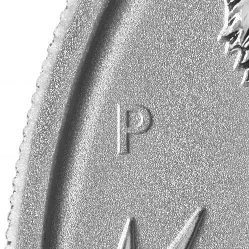 2022 Year of the Tiger Perth Mint Lunar 5 oz Silver Bullion Coin p mint mark image