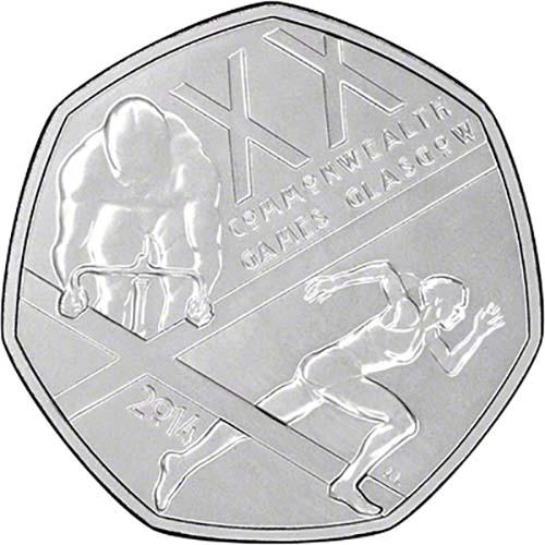Buy a 2014 Glasgow Commonwealth Games 50p BU Coin Chard