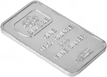 Silver Bullion Ungraded 1 Ounce  Bar Single Pre-Owned PAMP Suisse side view