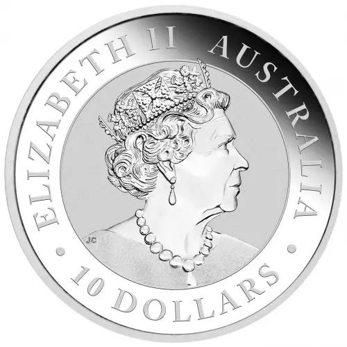 2022 10 oz Silver Kookaburra Coin - Obverse