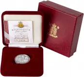 2002 Platinum Proof Defender of The Faith Coin - Fiji