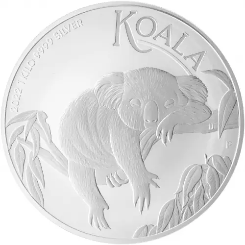 Perth Mint 2022 1 kilo Silver Koala Bullion Coin Reverse
