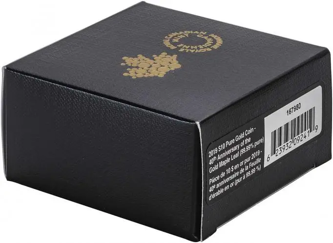 2019 Gold Proof 0.25 Ounce Maple Coin Royal Canadian Mint 4