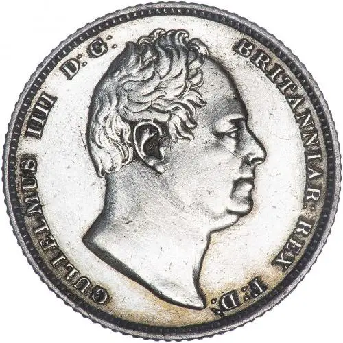 1831 William IV Silver Sixpence gVF Obverse
