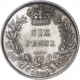 1831 William IV Silver Sixpence