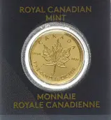 Canadian 2015 1g Gold Maple 50 Cent Bullion Coin - Pre-Owned