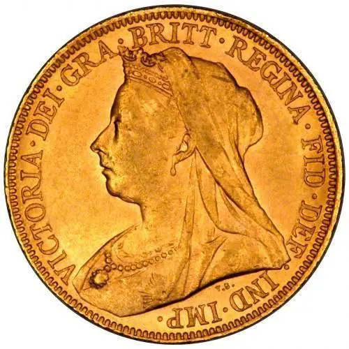 1899 Gold Sovereign Victoria Old Head Sydney Slabbed NGC MS-62 Obverse