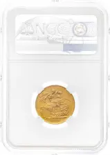 1899 Gold Sovereign Queen Victoria Old Head Sydney Slabbed NGC MS-62 reverse