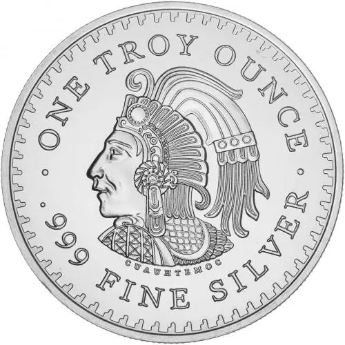Silver 1 Ounce The Aztec Calendar  Rounds Single United States of America obverse