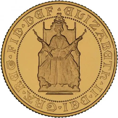 1989 Gold Proof Half Sovereign NGC PF-70 Obverse