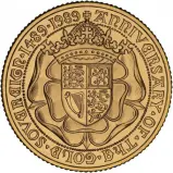 1989 Gold Proof Half Sovereign Coin Reverse